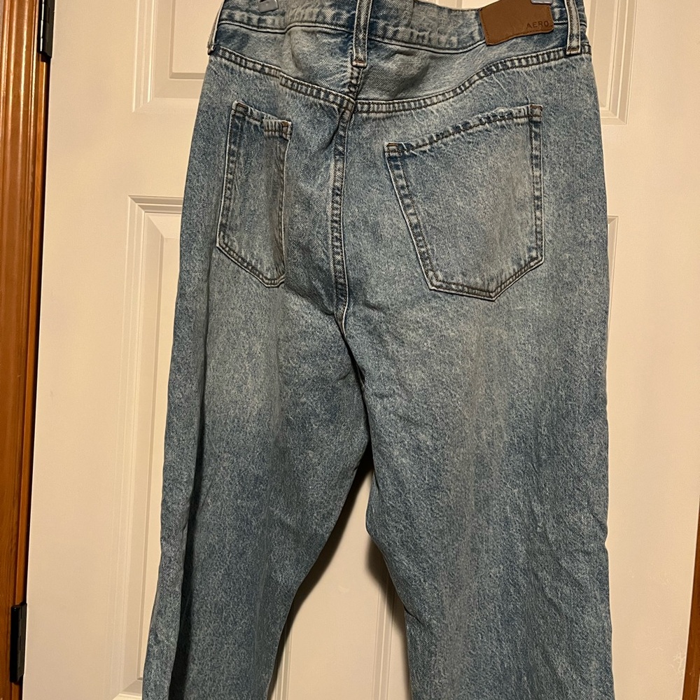 Aeropostale High Rise Baggy Distressed Jean - Picture 2 of 11